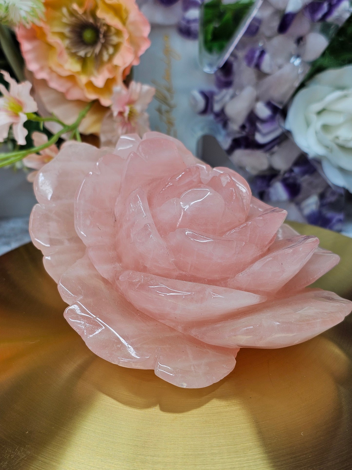 Rosenquarz Rose B-Ware