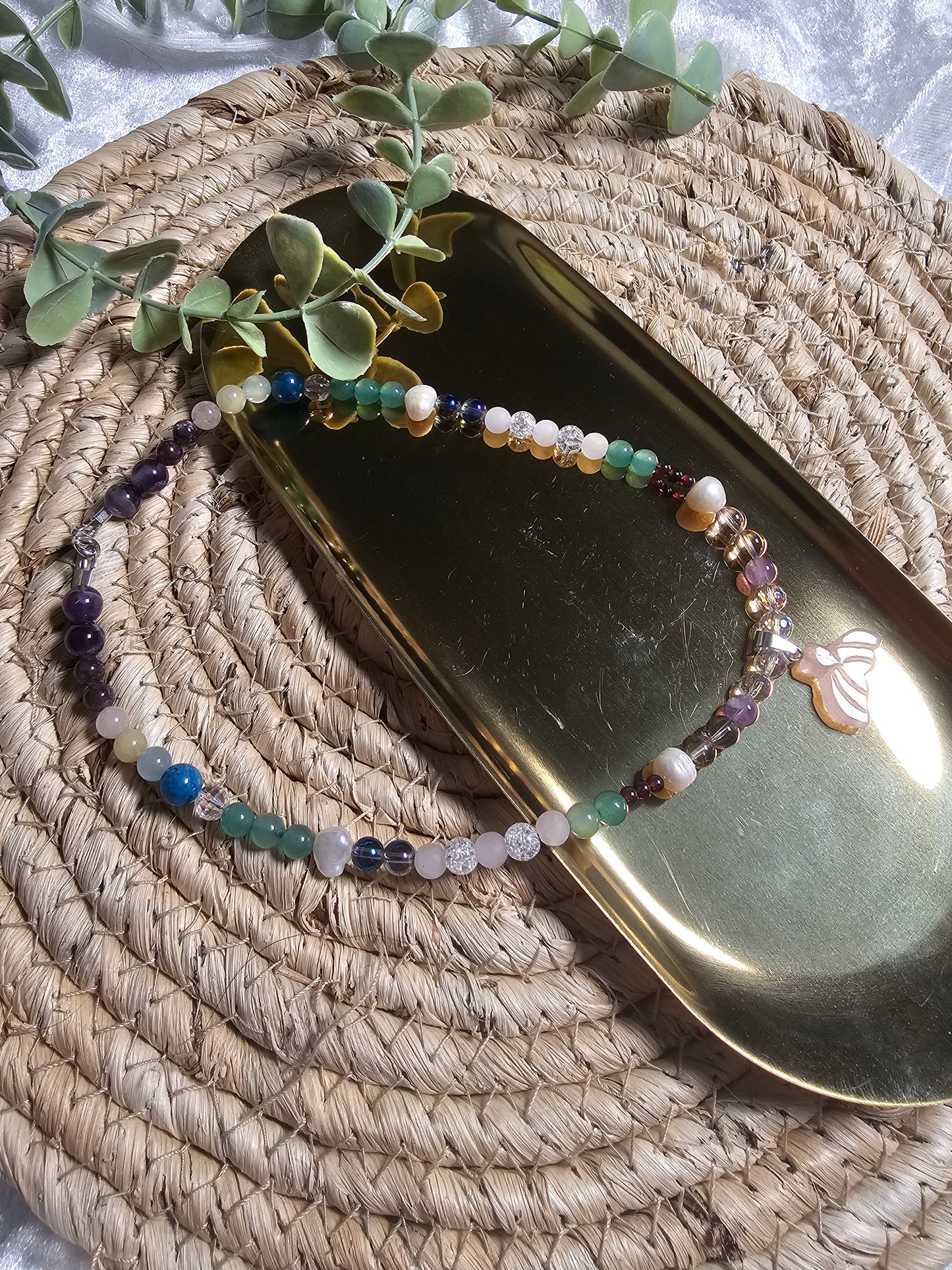 Mermaid Rosenquarz Kette