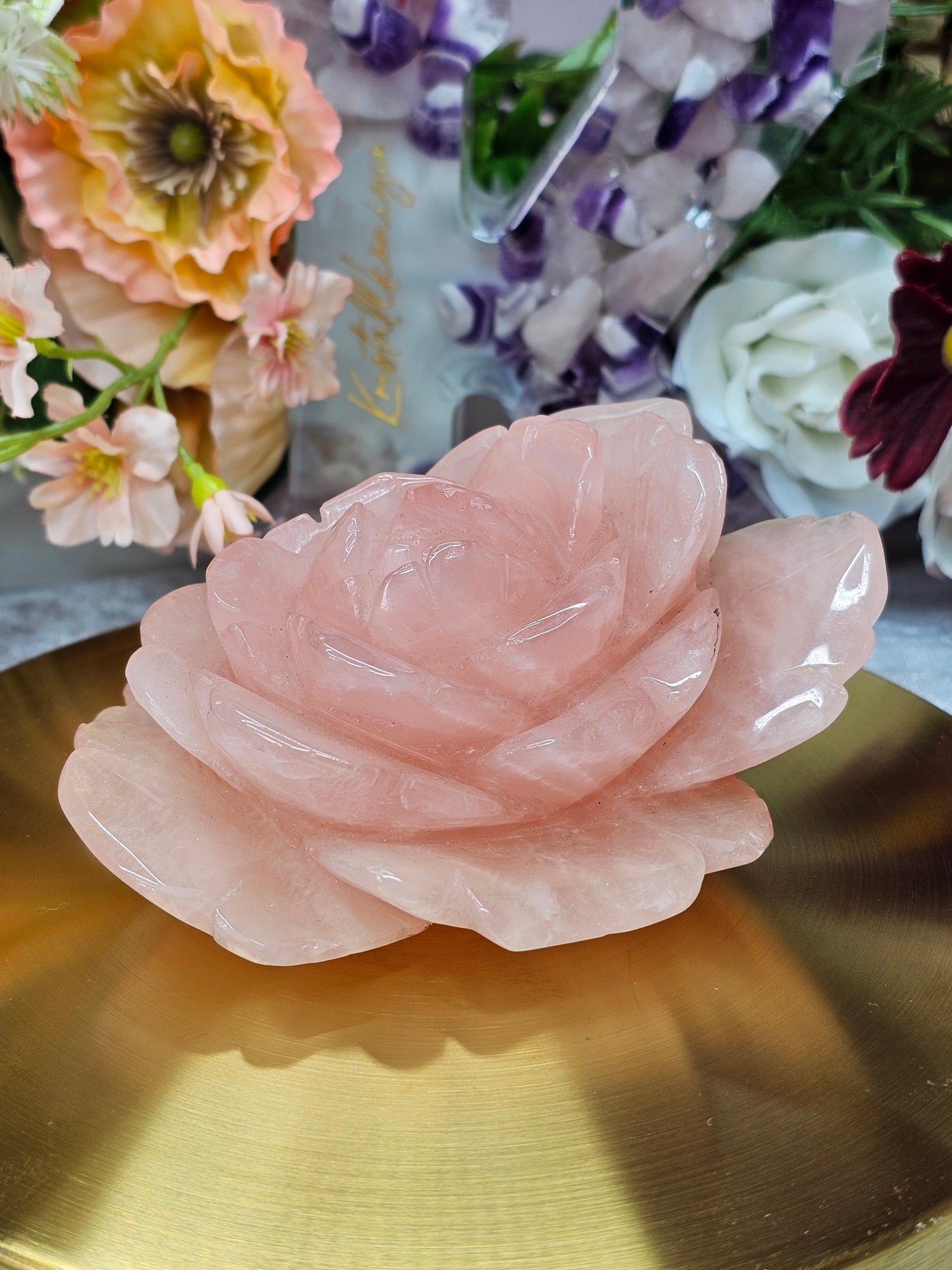 Rosenquarz Rose B-Ware