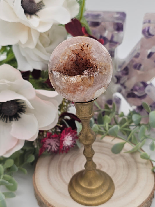 Blumenachat Druzy Kugel