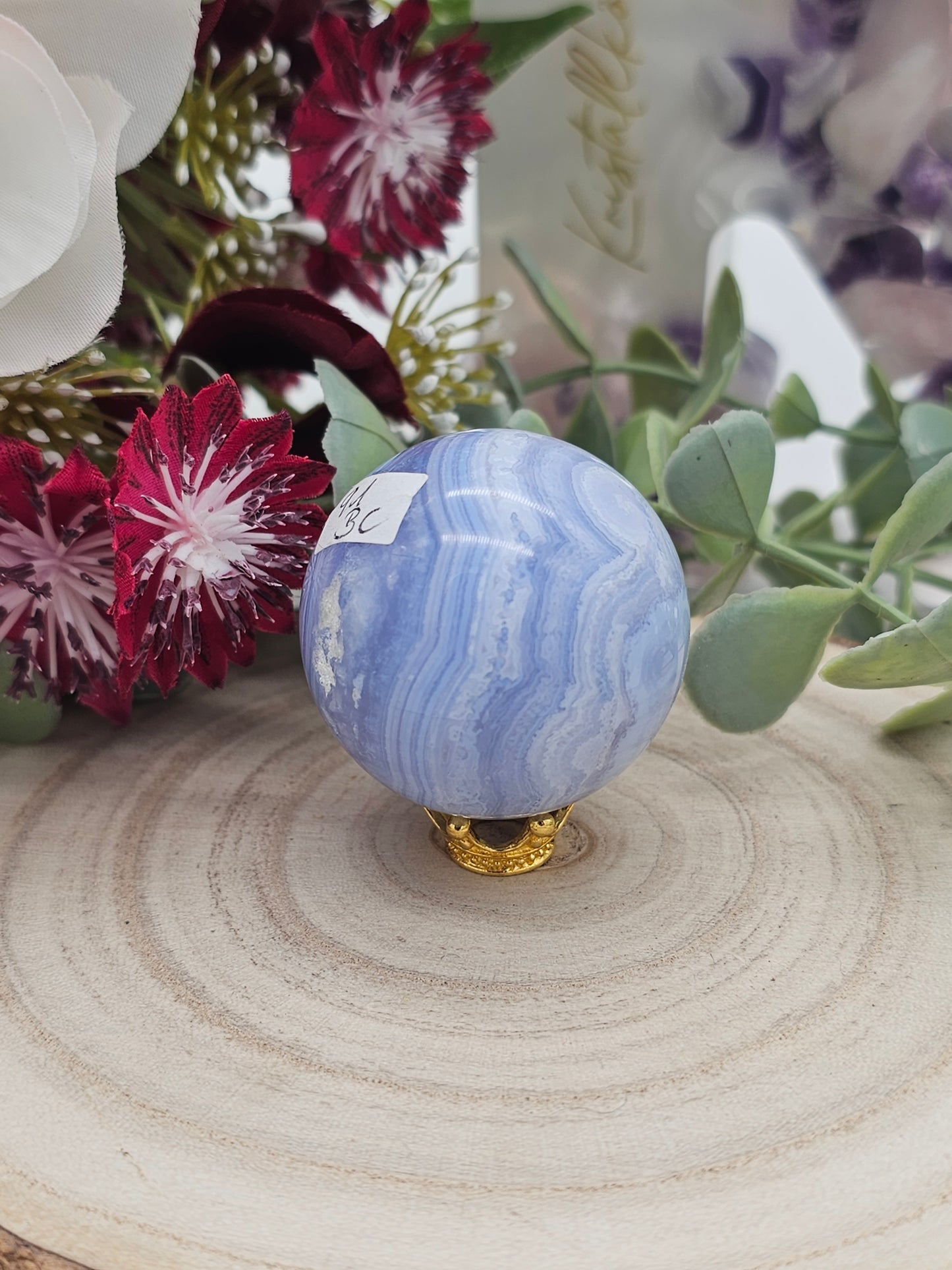 Blauer Chalcedon Kugel