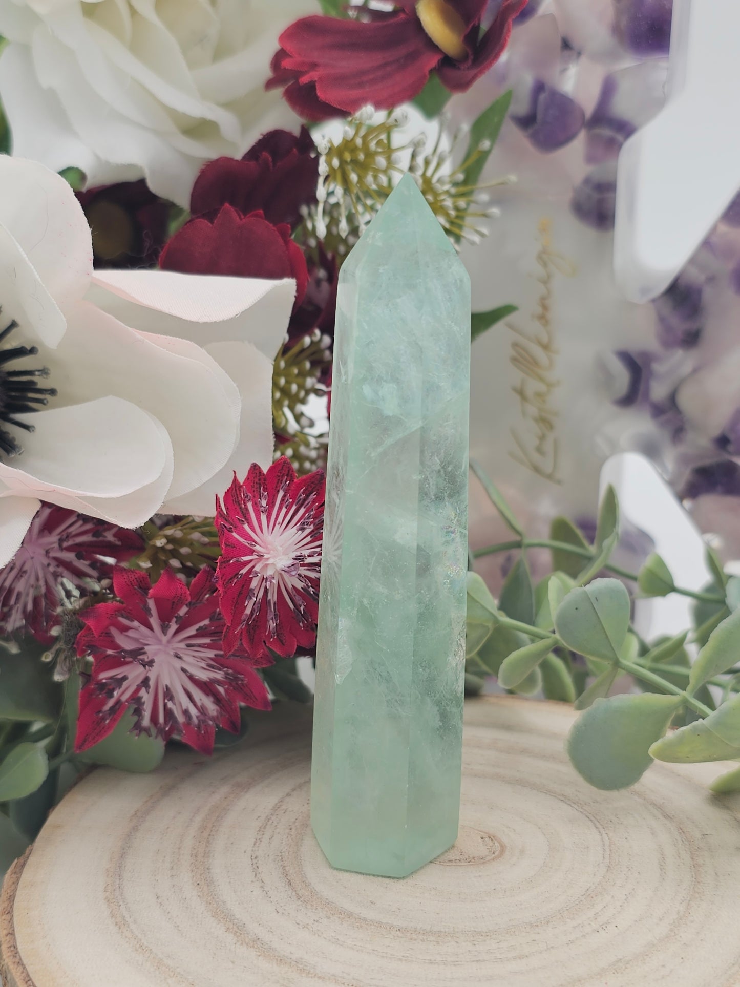 Grüner Fluorit Turm