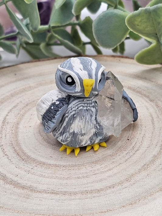 Kristallwächter Handmade Eule