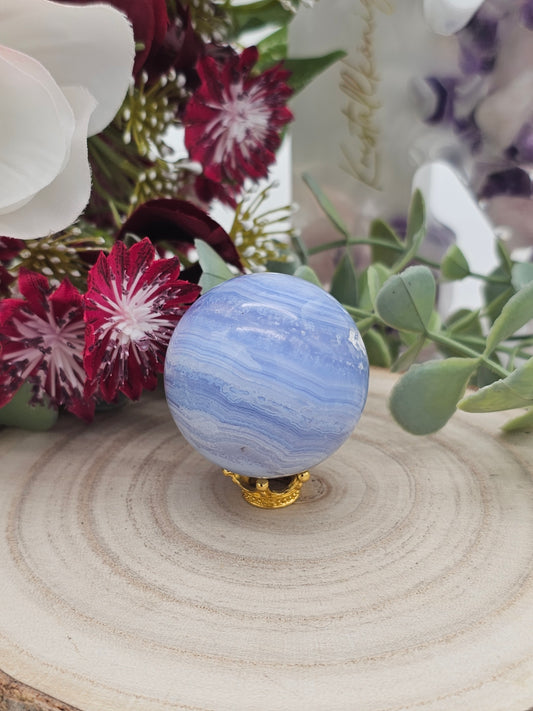 Blauer Chalcedon Kugel
